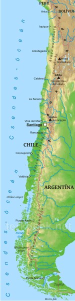Chile térkép